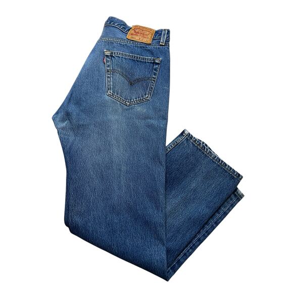 Levi's  501XX Blue Denim Jeans Mens 38x33 (Fits 34x30)  Made in USA Vintage 90s - Picture 11 of 15